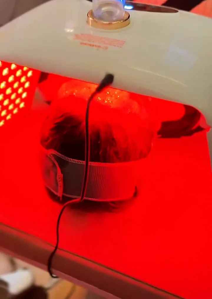 LED therapy at the studio